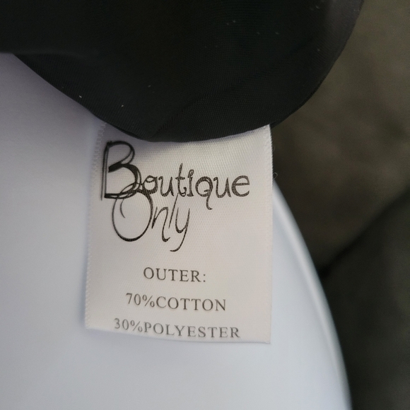 Boutique Only Black & White Herringbone Vest Full Zip Small Pockets Winter - Picture 7 of 7